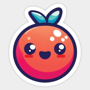 Cute Smiley Tomato Emoji Sticker